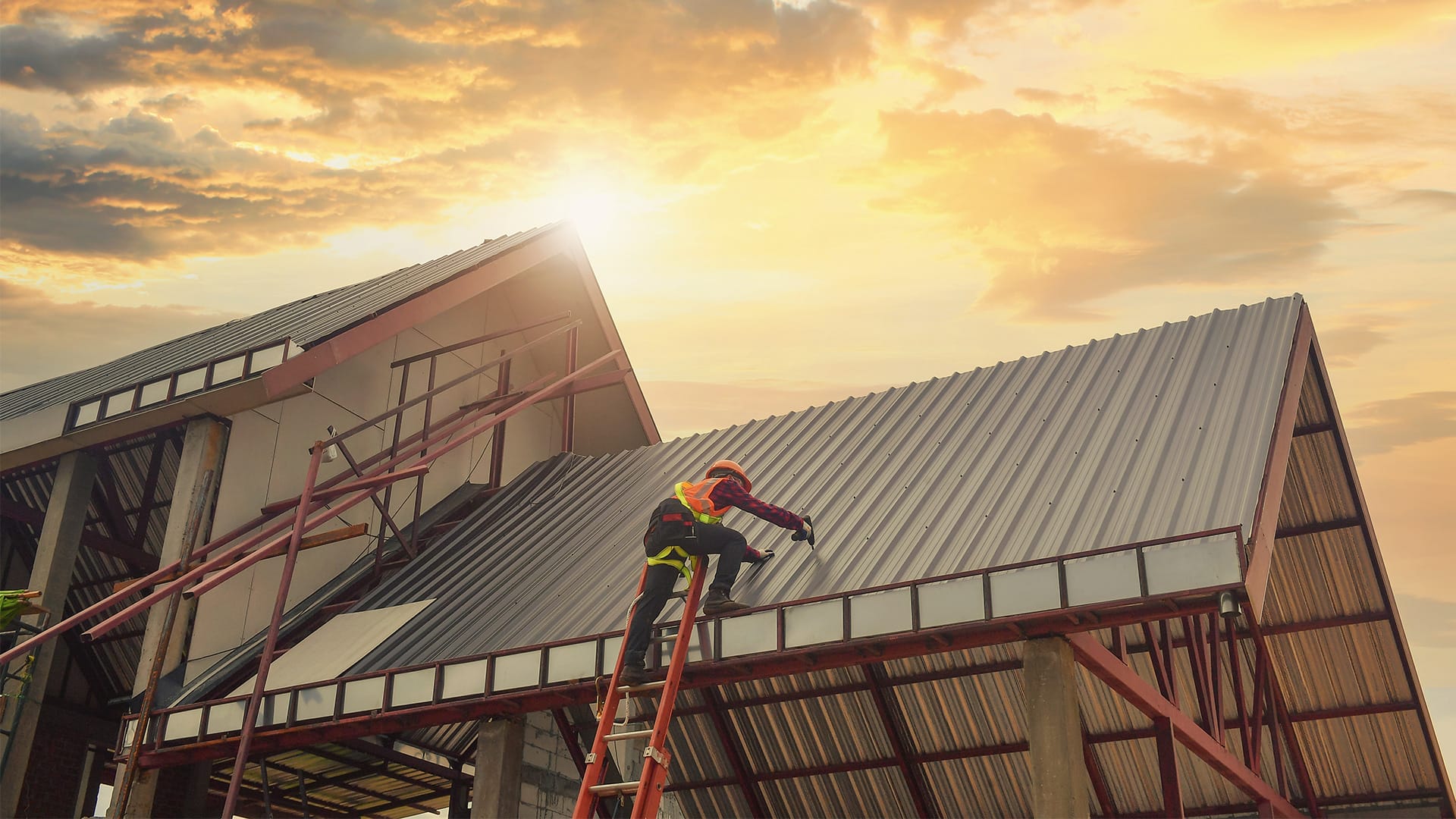 Commercial Roof Being Installed